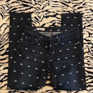 AG Adriano Goldschmied Stevie Heart Printed 26